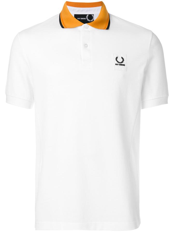 Raf Simons X Fred Perry Contrast Collar Polo Shirt - White
