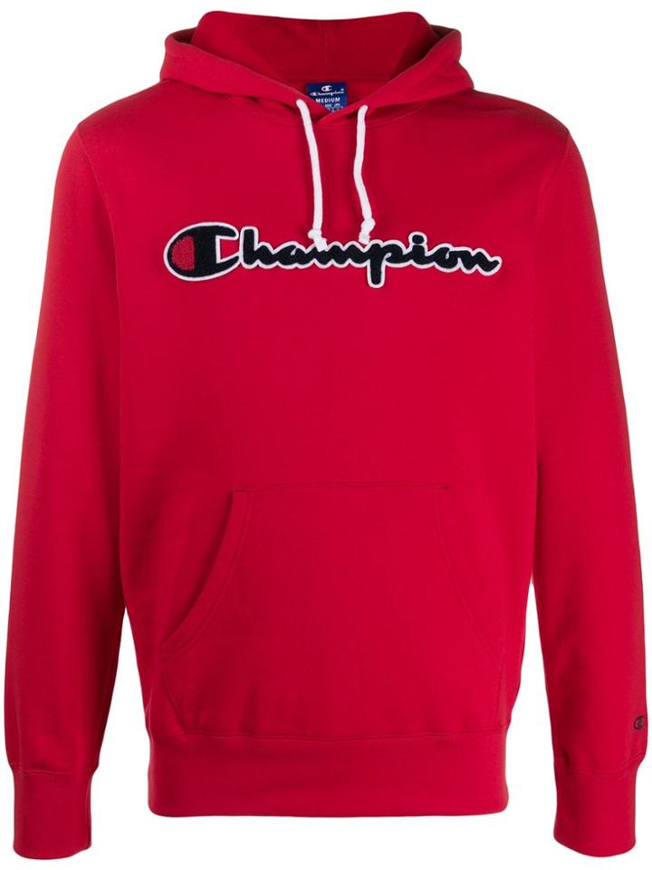 Champion Textured Logo Applique Hoodie
