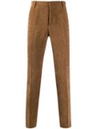 Daniele Alessandrini Textured Corduroy-style Trousers - Brown