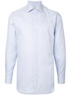 Gieves & Hawkes Thin Striped Long Sleeve Shirt - Blue
