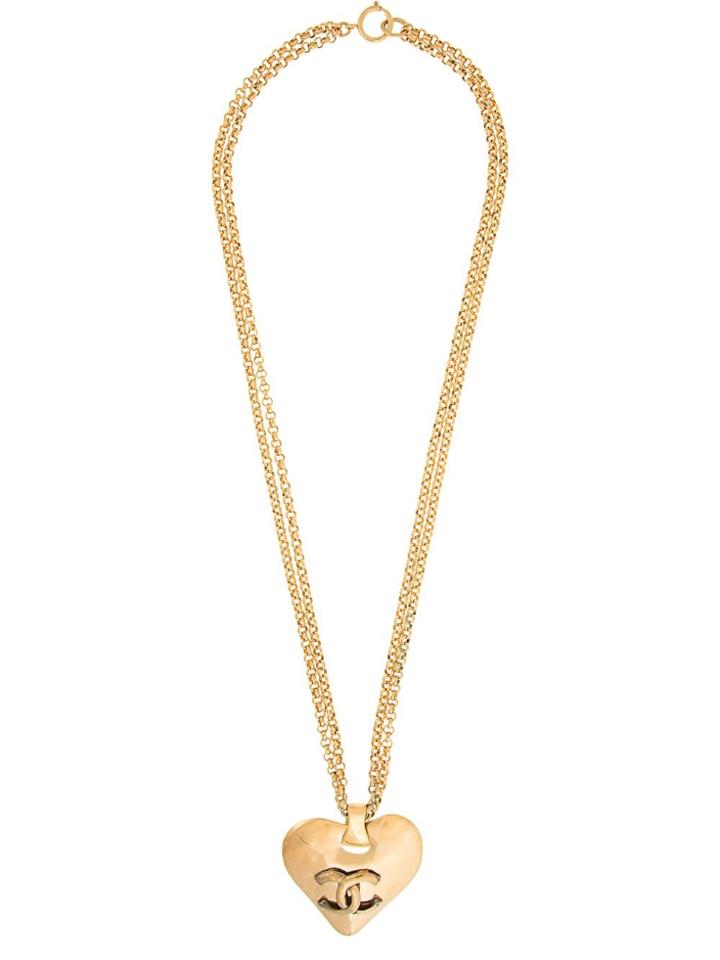 Chanel Vintage Double Long Necklace - Metallic