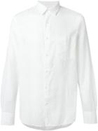 Aspesi Semi-cutaway Collar Shirt, Men's, Size: S, White, Cotton
