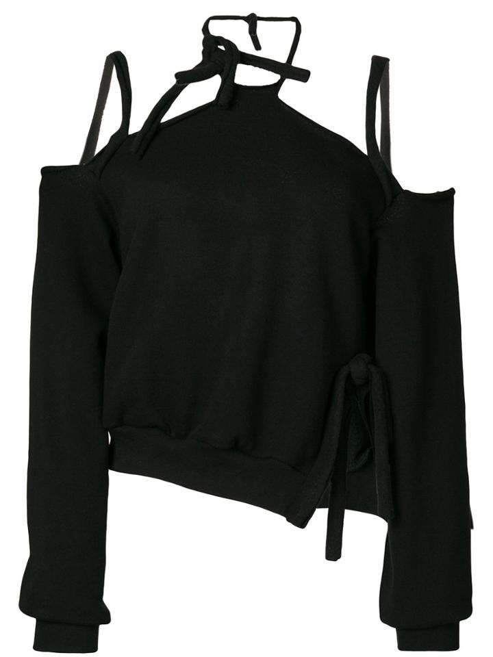 Ottolinger Tie Neck Sweatshirt - Black
