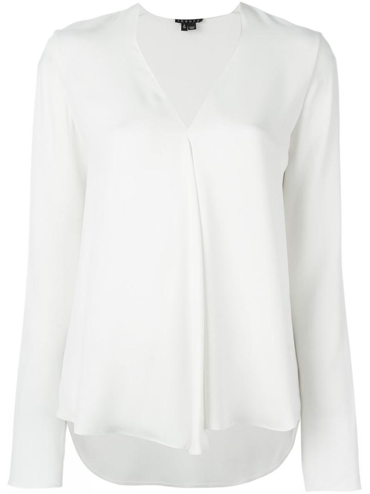 Theory V-neck Longsleeved Blouse