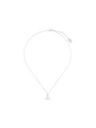 Vivienne Westwood Embellished Logo Necklace - Silver
