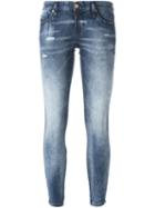 Diesel Distressed Skinny Jeans, Women's, Size: 25/32, Blue, Cotton/polyester/spandex/elastane