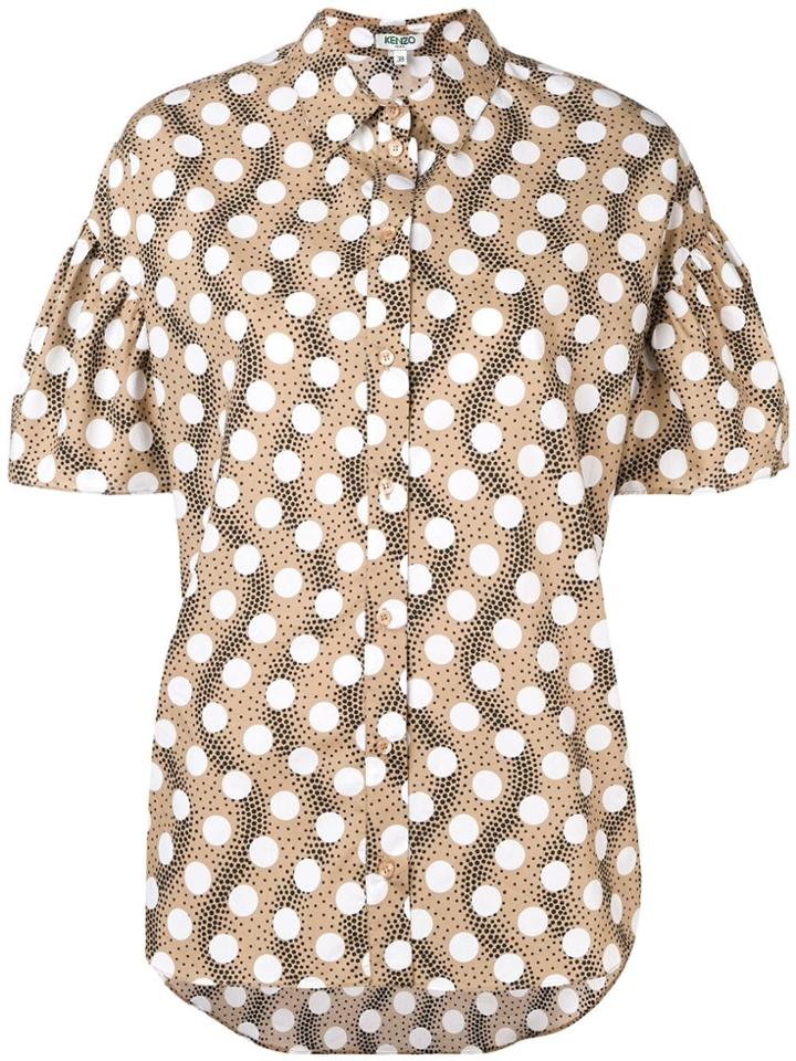 Kenzo Polka Dot Short Sleeve Shirt - Neutrals