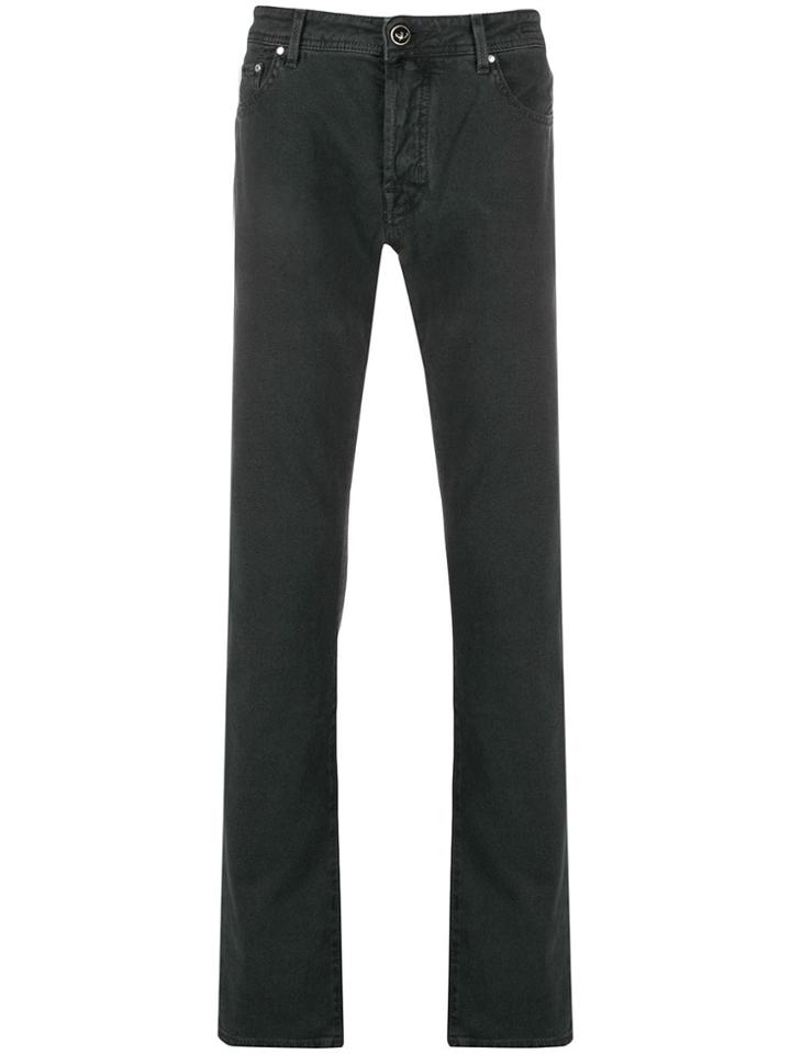Jacob Cohen Straight Leg Slim-fit Jeans - Black
