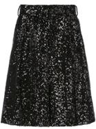 Comme Des Garçons Homme Plus Glitter Shorts - Black