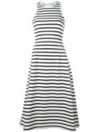 T By Alexander Wang Striped Flared Dress