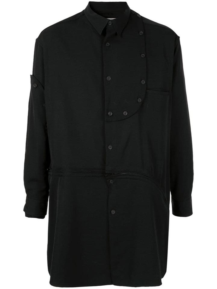 Yohji Yamamoto Bottom Zip Detachable Shirt - Black