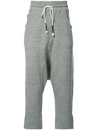 Mostly Heard Rarely Seen Cropped Track Pants - Grey
