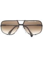 Cazal Oversized Aviator Sunglasses - Black