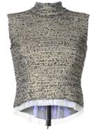 Zambesi Textured High-neck Top - Multicolour