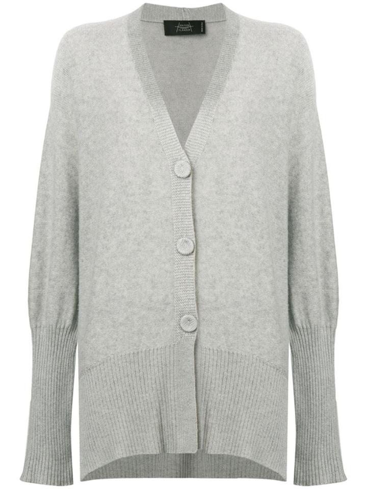 Maison Flaneur Relaxed-fit Cardigan - Grey