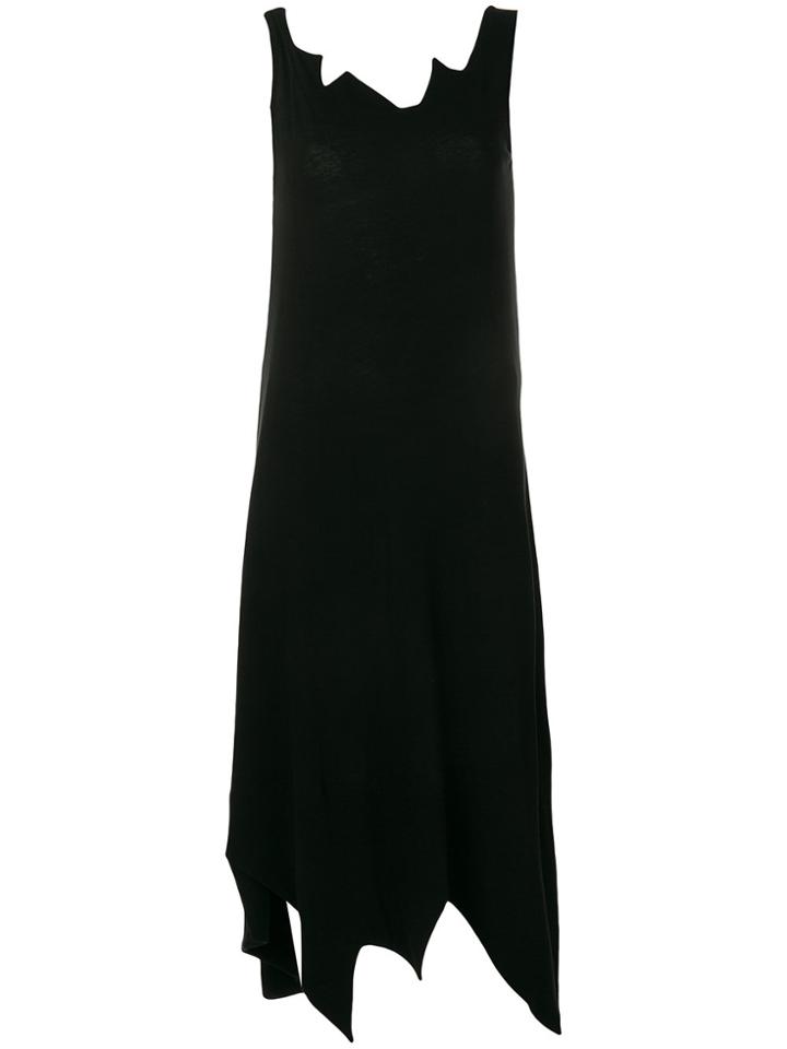Yohji Yamamoto Jagged Jersey Dress - Black