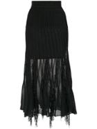 Nk Knit Midi Skirt - Black