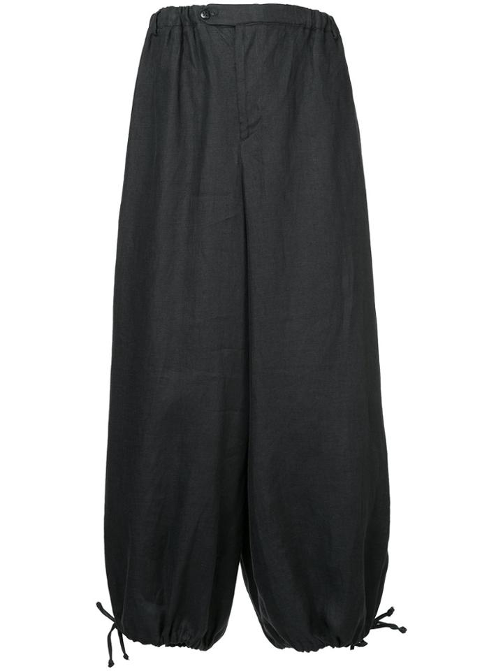 Sartorial Monk High-waisted Harem Trousers - Grey