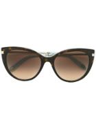 Tiffany & Co. Oversized Cat Eye Sunglasses - Brown