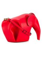 Loewe Elephant-shaped Mini Bag, Women's, Red, Calf Leather