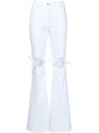 Rosie Assoulin Cut Out Knee Flared Trousers