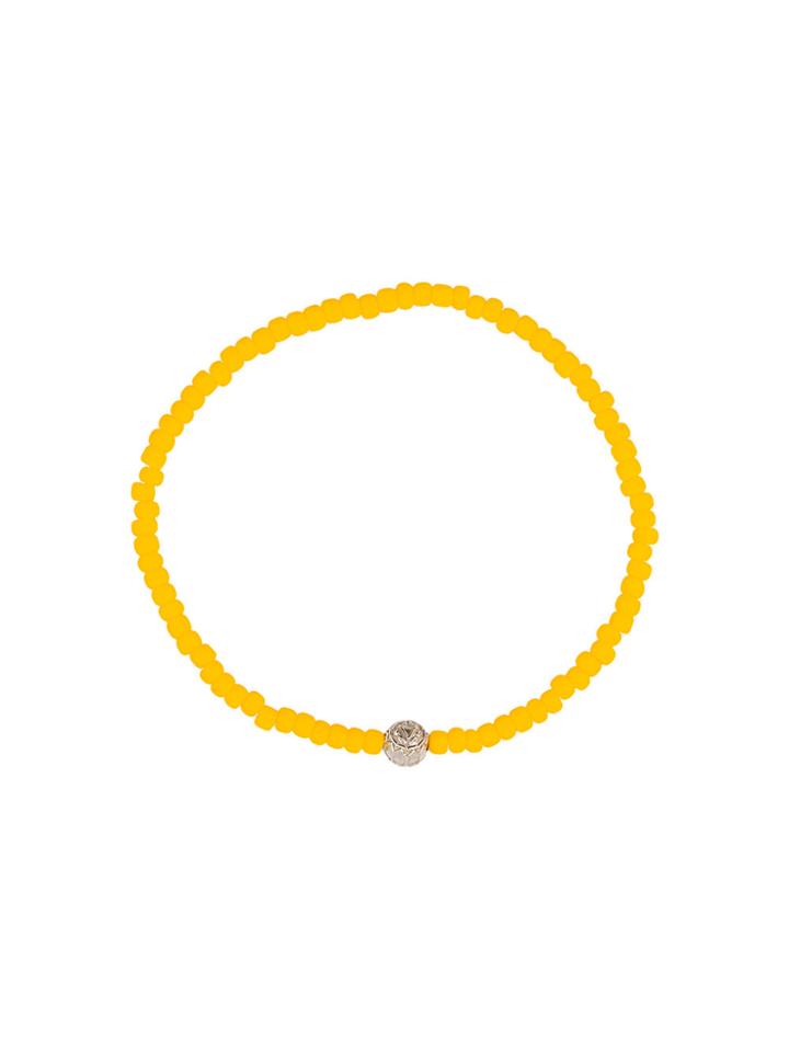 Luis Morais Solar Plexus Chakra Beaded Bracelet - Yellow & Orange