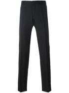 Z Zegna Plain Tailored Trousers - Black