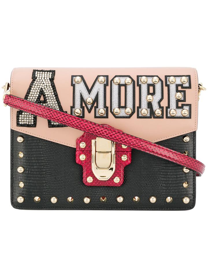 Dolce & Gabbana Lucia Amore Shoulder Bag - Black