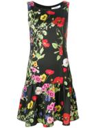 Blugirl Sleeveless Floral Mini Dress - Black
