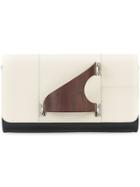 Perrin Paris Wood Detail Clutch Bag - Nude & Neutrals