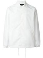 Stussy Logo Coach Jacket, Men's, Size: M, White, Polyester/nylon