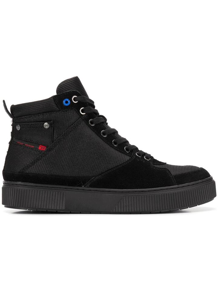 Diesel Lace-up Boots - Black