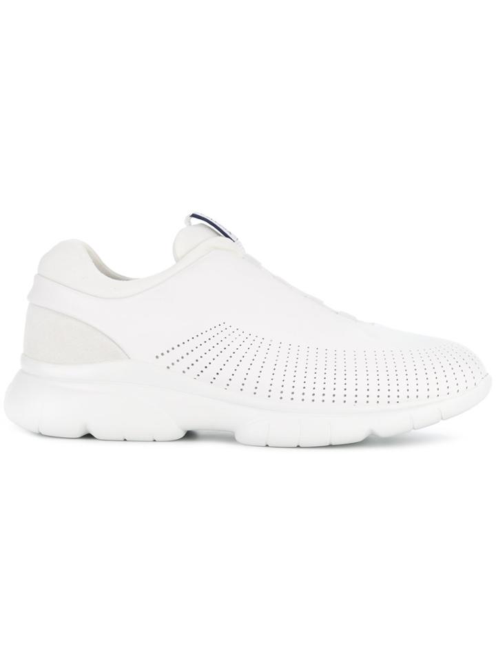 Z Zegna Sprinted Sneakers - White