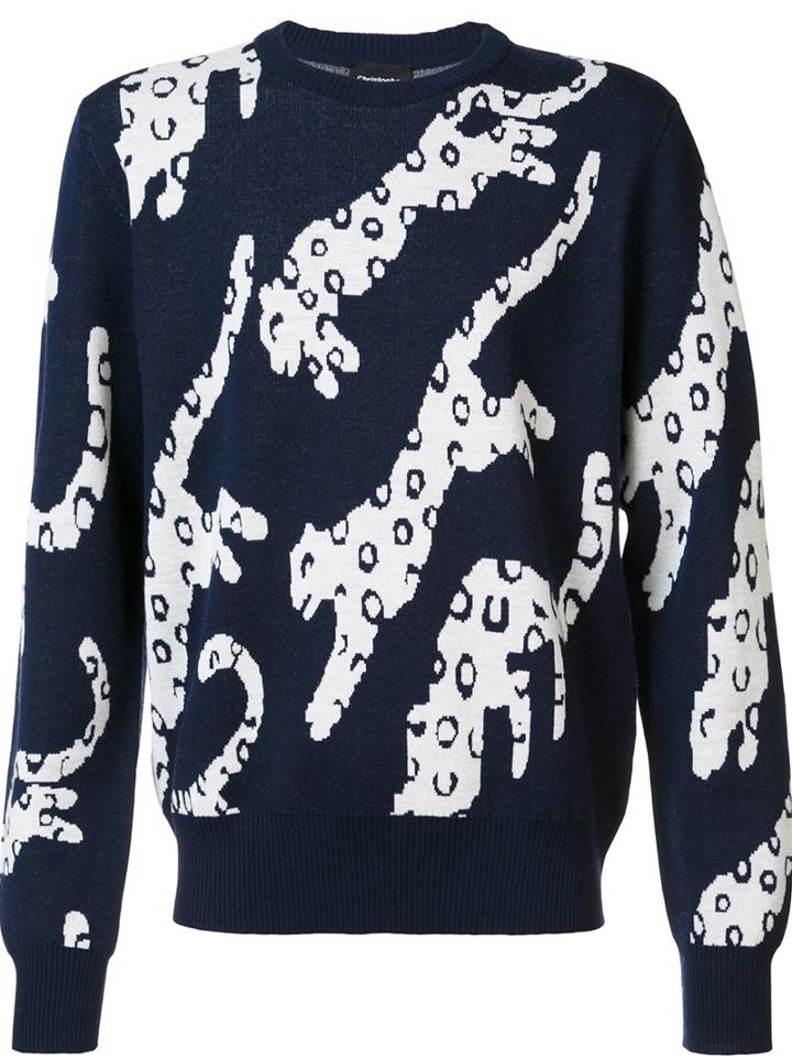 Christopher Raeburn Snow Leopard Knit Jumper