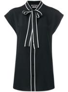 Boutique Moschino Bow Ribbon Blouse - Black