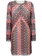 Tory Burch Multi-print Longsleeved Dress, Women's, Size: 6, Polyester/other Fibers