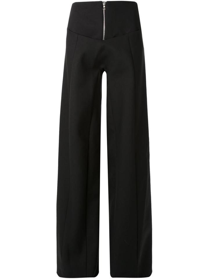 Thomas Tait Wide Leg Trousers, Women's, Size: 6, Black, Silk/polyamide