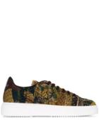 By Walid 19th Century Embroidered Fabric Sneakers - Brown