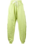 Liam Hodges - Aponysus Embroidered Track Pants - Men - Cotton - Xl, Green, Cotton