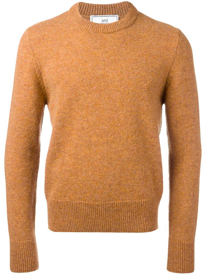Ami Alexandre Mattiussi Crewneck Sweater - Yellow & Orange