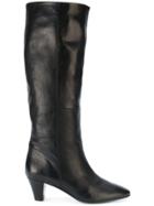 Marc Ellis Knee Length Leather Boots - Black