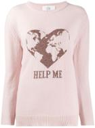 Alberta Ferretti Cashmere Intarsia Jumper - Pink