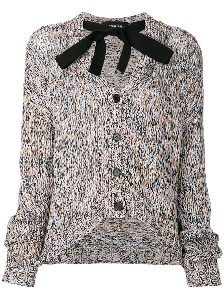 Rochas Tie Detail Cardigan - Multicolour