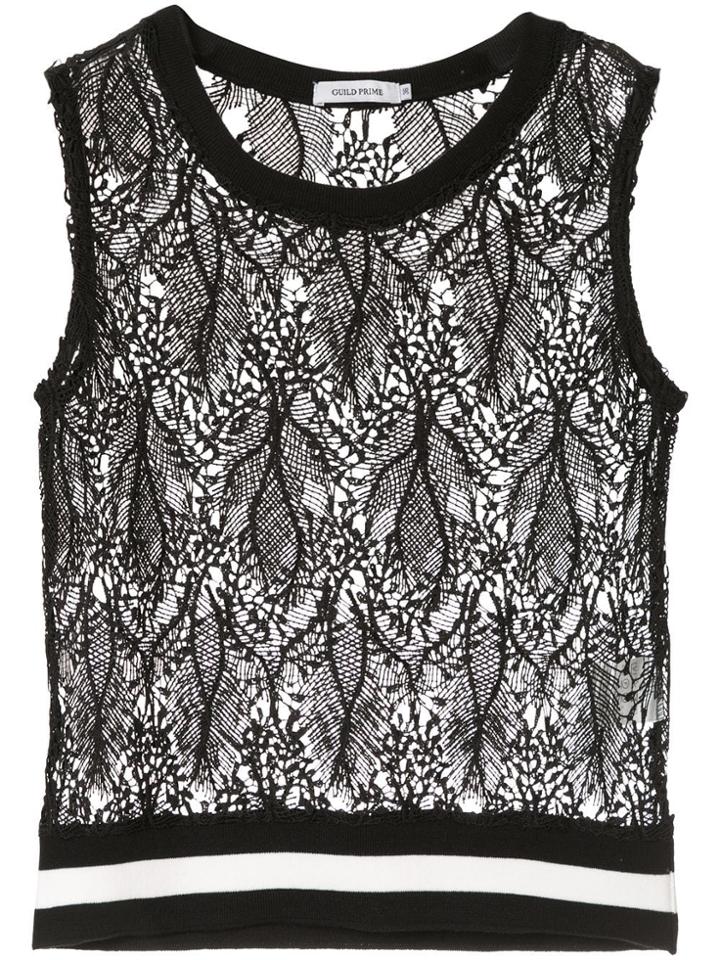 Guild Prime Sleeveless Lace Top - Black