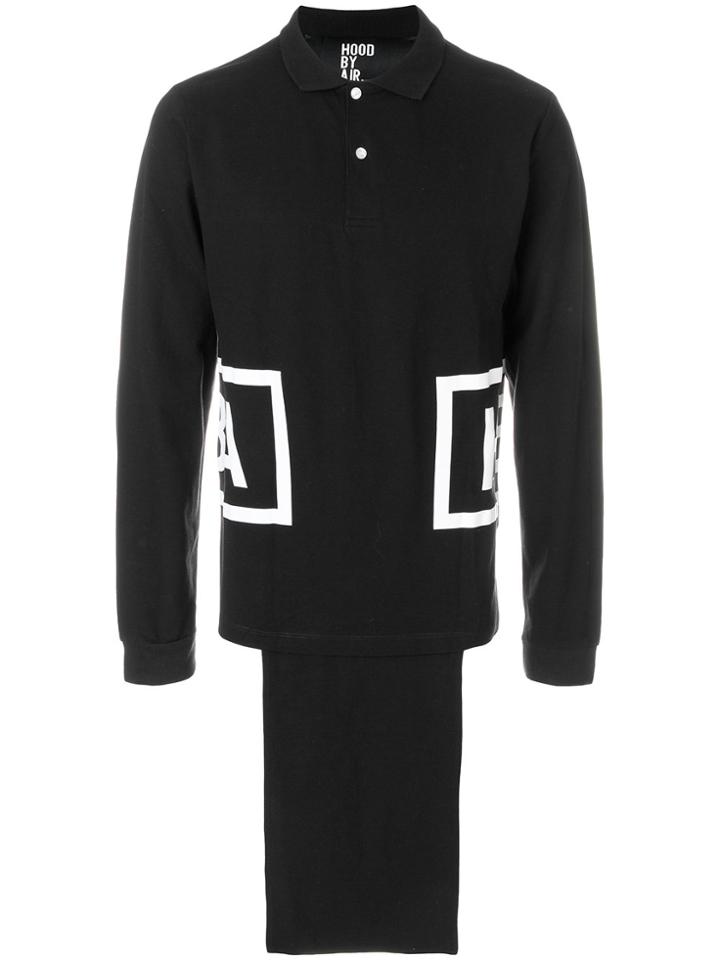 Hood By Air Rehab Polo Shirt - Black