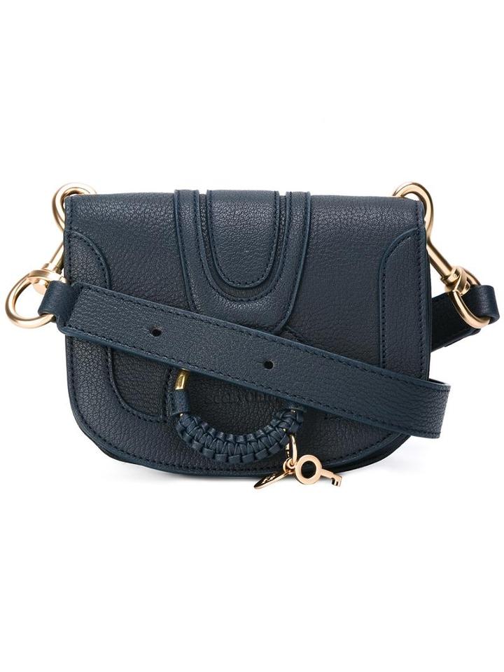 See By Chloé - Hana Crossbody Bag - Women - Cotton/goat Skin - One Size, Women's, Blue, Cotton/goat Skin