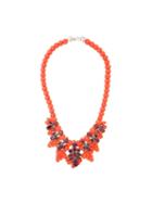 Ek Thongprasert Stone Embellished Necklace, Women's, Yellow/orange, Silicone