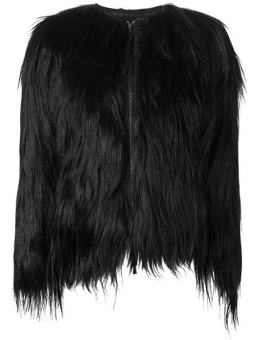 Alexandre Plokhov Goat Fur Jacket, Women's, Size: 38, Black, Goat Fur