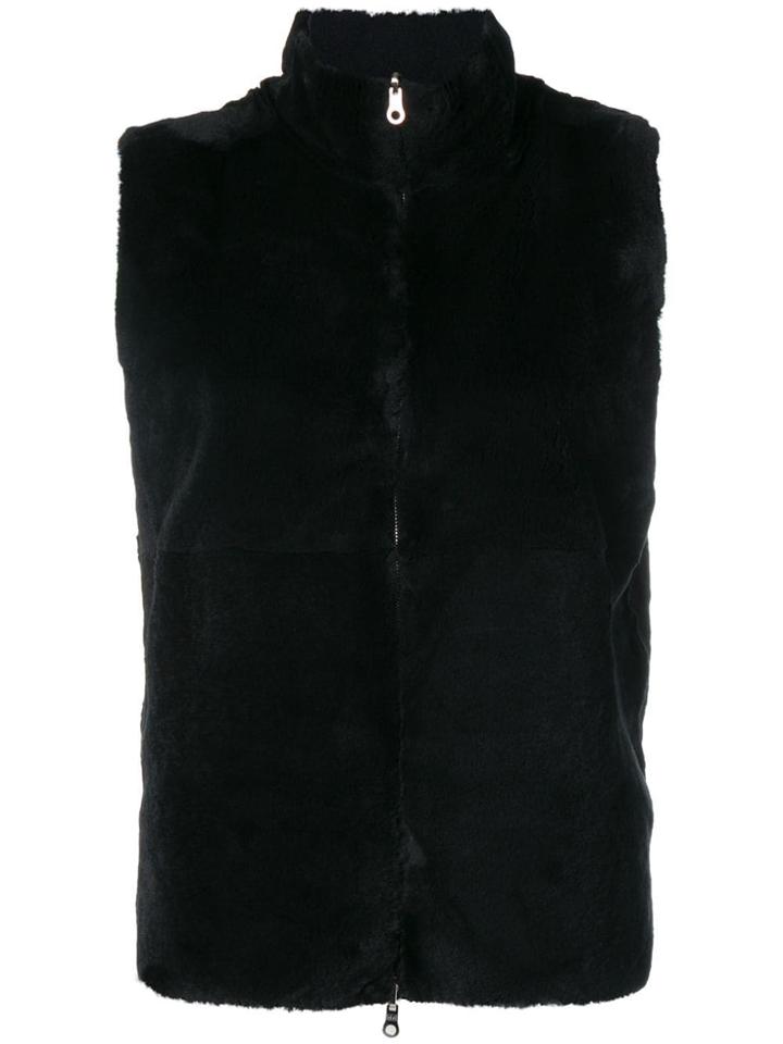 N.peal Milano Stitch Sleeveless Gilet - Grey
