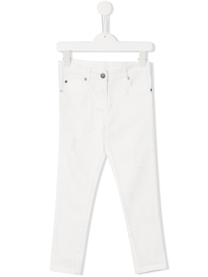 Stella Mccartney Kids Skinny Fit Jeans, Girl's, Size: 10 Yrs, White
